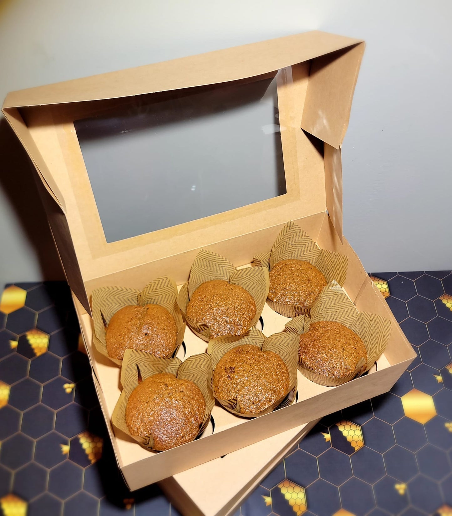 Spelt Sourdough Honey Muffins