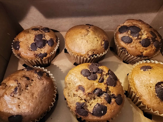 Einkorn Sourdough Chocolate-Chip Muffins