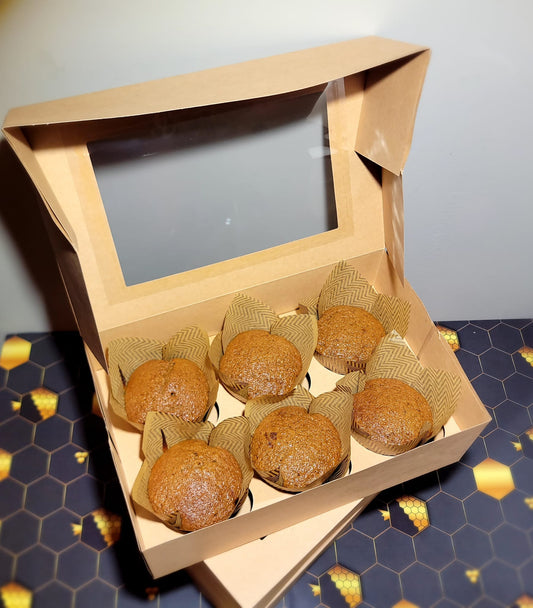 Spelt Sourdough Honey Muffins